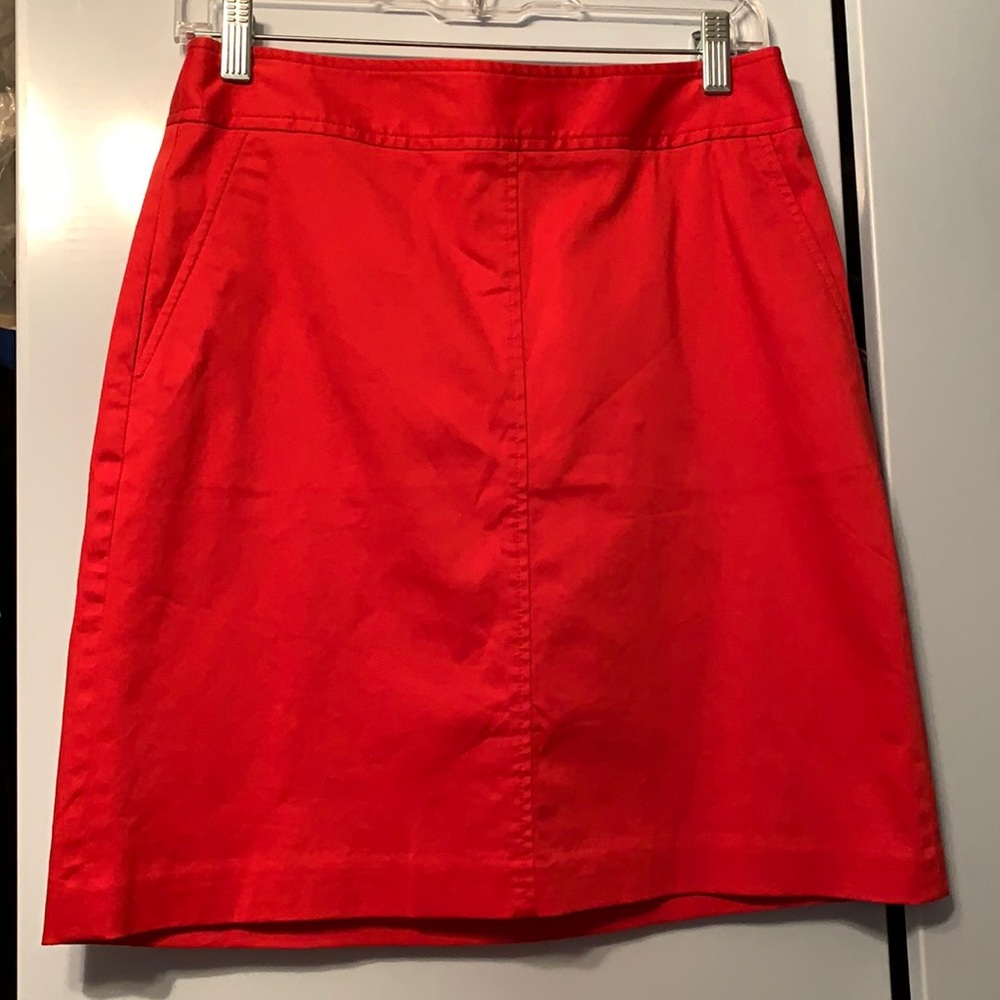 Trina Turk for Banana Republic red skirt, size 4, size 2